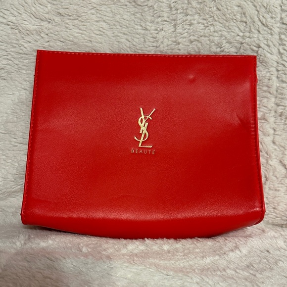 Yves Saint Laurent Handbags - YSL Beaute Red Clutch Bag